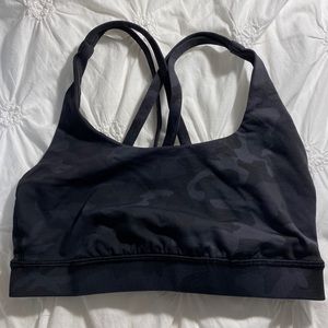 Lululemon black camo sports bra